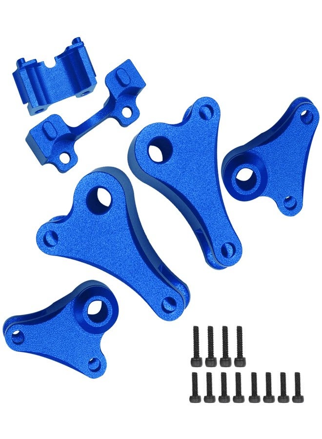 قطع غيار مُحسّنة لأذرع التأرجح الأمامية والخلفية من Rcarmumb لسيارات E-Revo 71076-3 و Mini Slash 70054-1 بمقياس 1/16، قطعتان من سبائك الألومنيوم، أذرع تأرجح أمامية وخلفية، لون أزرق داكن - Image 1